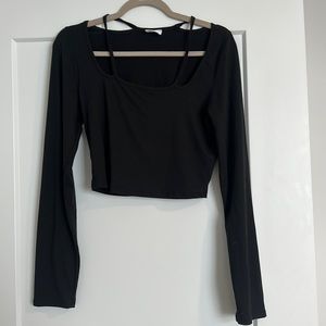 Black Crop Top